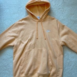 Neon orange mens Nike hoodie